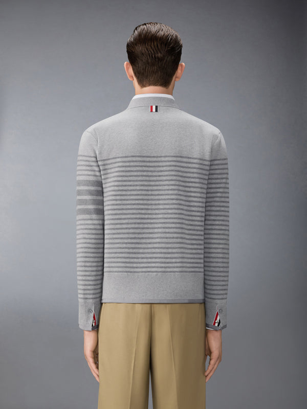 MILANO STITCH STRIPED BOXY FIT CARDIGAN - image 2