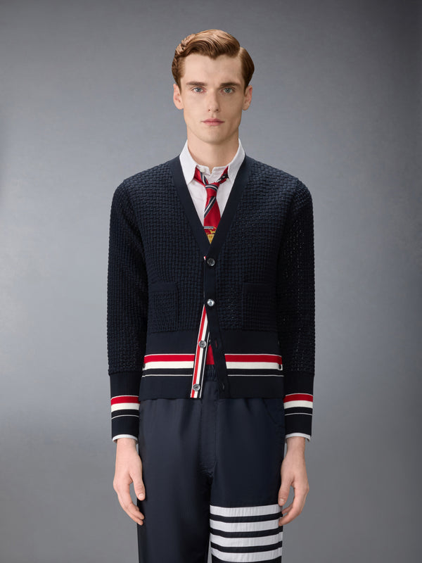 FLOAT RIPPLE STITCH RWB CARDIGAN - image 1