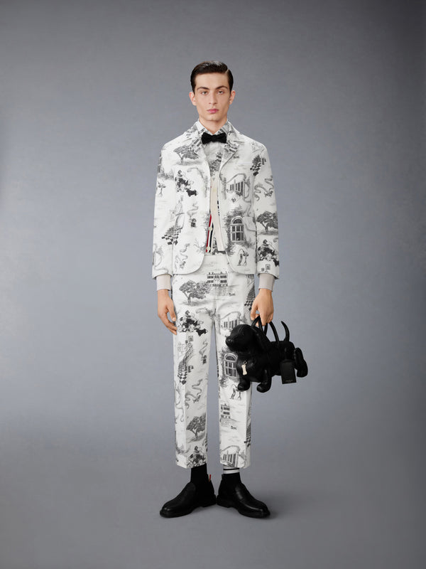 CASHMERE JERSEY INTARSIA HECTOR TOILE CARDIGAN - image 3