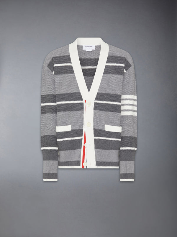 SEED STITCH 4-BAR CARDIGAN - featured image