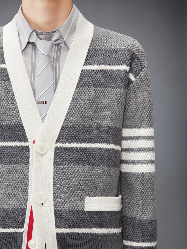 SEED STITCH 4-BAR CARDIGAN - image 5