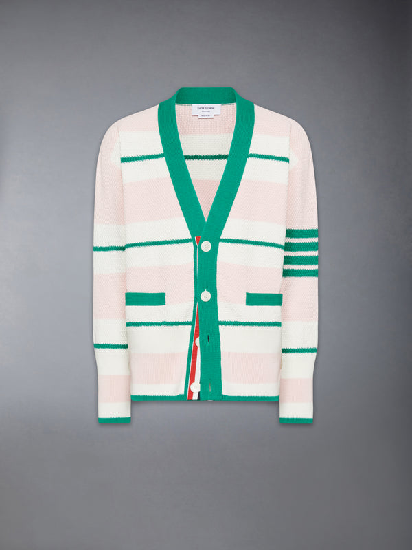 SEED STITCH 4-BAR CARDIGAN - featured image