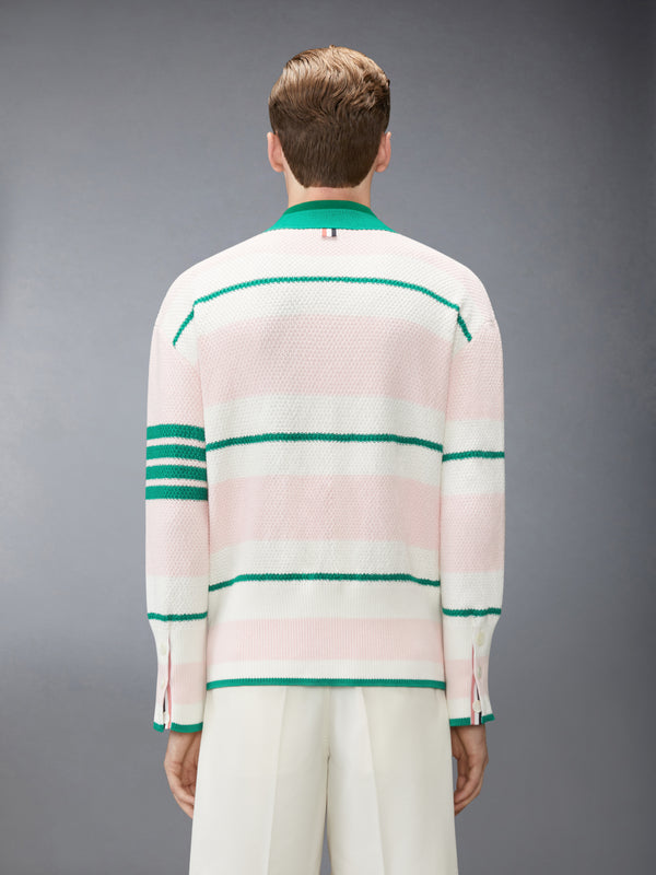 SEED STITCH 4-BAR CARDIGAN - image 2
