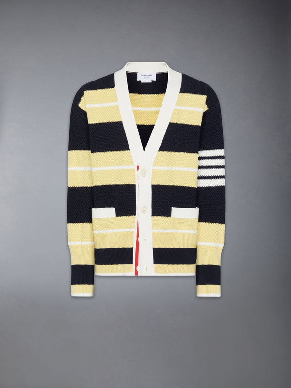 SEED STITCH 4-BAR CARDIGAN - featured image