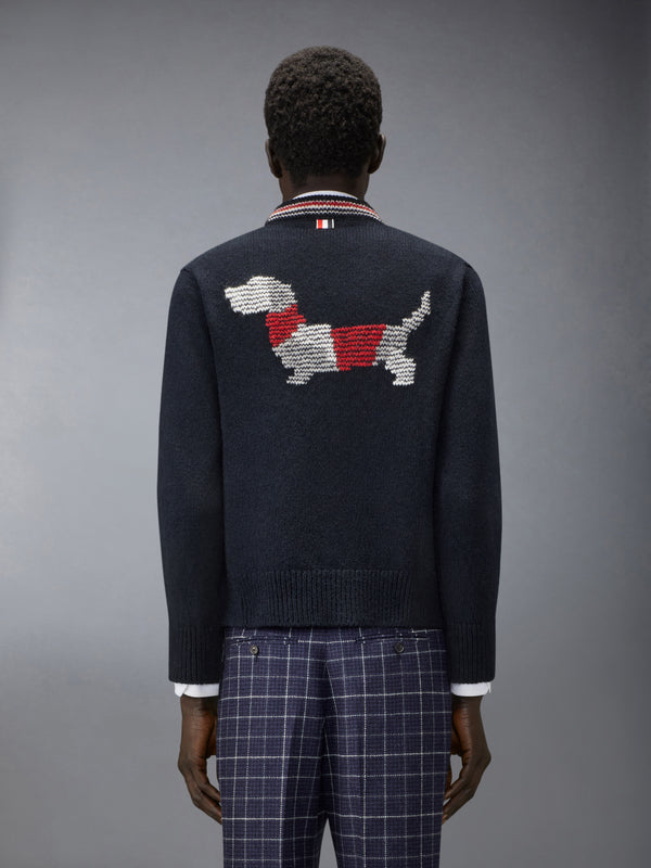 DONEGAL INTARSIA HECTOR PATCHWORK CARDIGAN - image 2