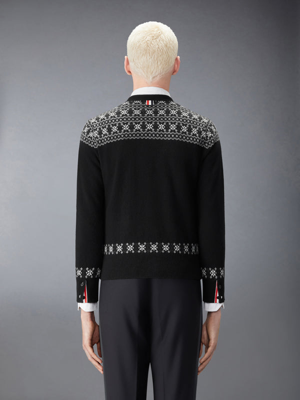 FAIR ISLE JACUARD CASHMERE CARDIGAN - image 2