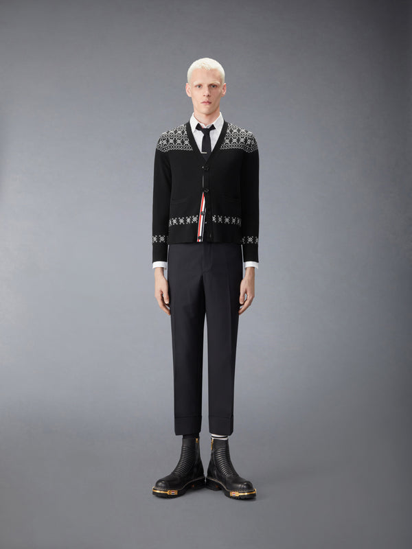 FAIR ISLE JACUARD CASHMERE CARDIGAN - image 3