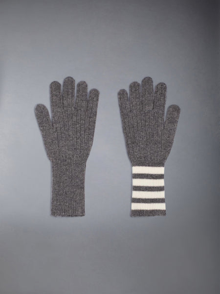 그레이 캐시미어 립 4-바 글러브 미디엄 그레이