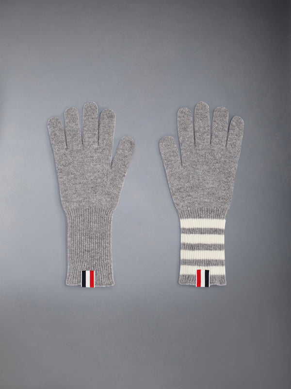 CASHMERE RIB 4-BAR GLOVES - featured image
