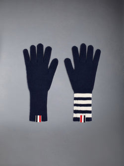 CASHMERE RIB 4-BAR GLOVES