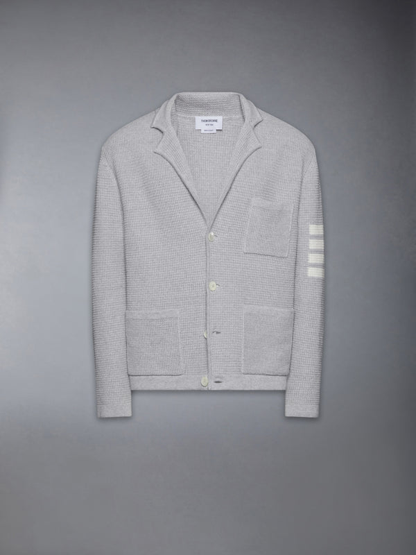 LINEN COTTON 4-BAR CARIDGAN JACKET - featured image