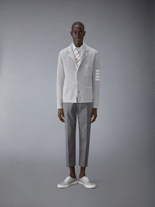 LINEN COTTON 4-BAR CARIDGAN JACKET - image 3