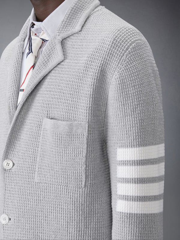 LINEN COTTON 4-BAR CARIDGAN JACKET - image 5