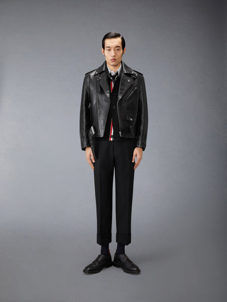 MERINO WOOL 4-BAR WORK JACKET BLACK
