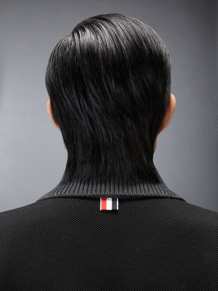 MERINO WOOL 4-BAR WORK JACKET BLACK