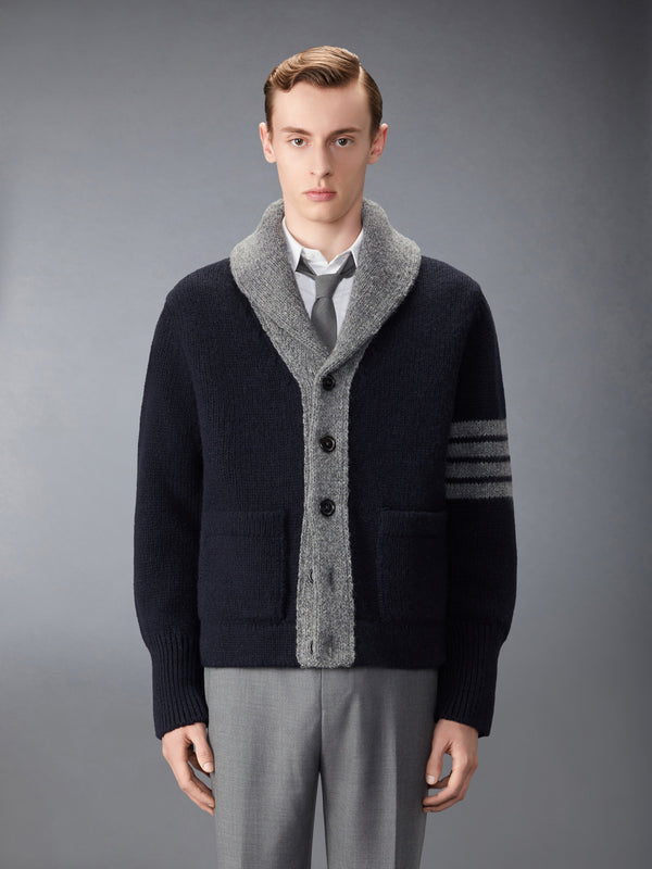BROWNE 65 INTARSIA CARDIGAN JACKET - image 1