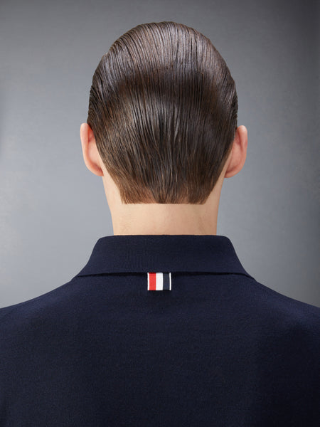 MERINO WOOL ARMBAND SHIRT NAVY