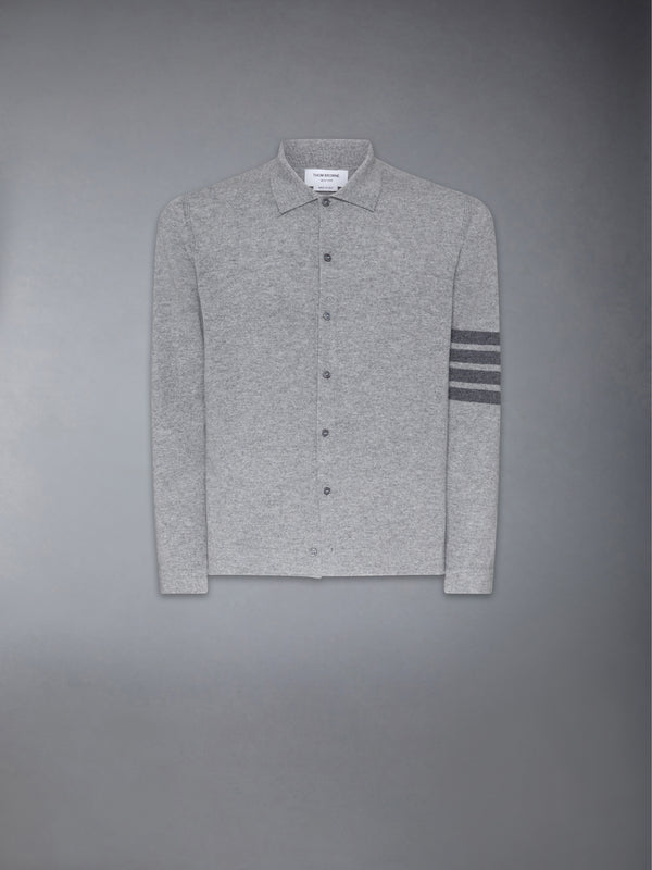 CASHMERE JERSEY STITCH 4-BAR SHIRT - featured image