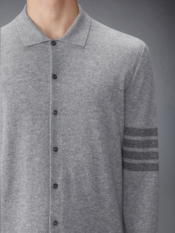 CASHMERE JERSEY STITCH 4-BAR SHIRT - image 6