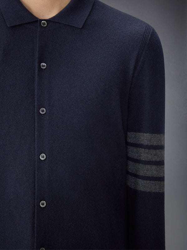 CASHMERE JERSEY STITCH 4-BAR SHIRT - image 5