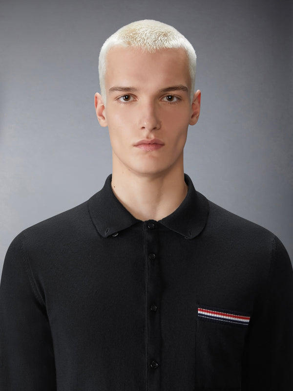 MERINO WOOL JERSEY STITCH LONG SLEEVE SHIRT - image 5