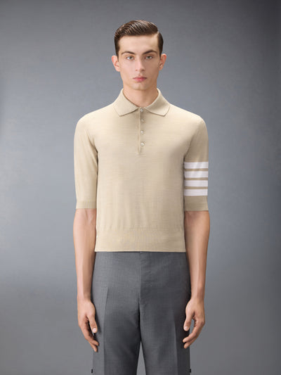 FINE MERINO WOOL 4-BAR POLO