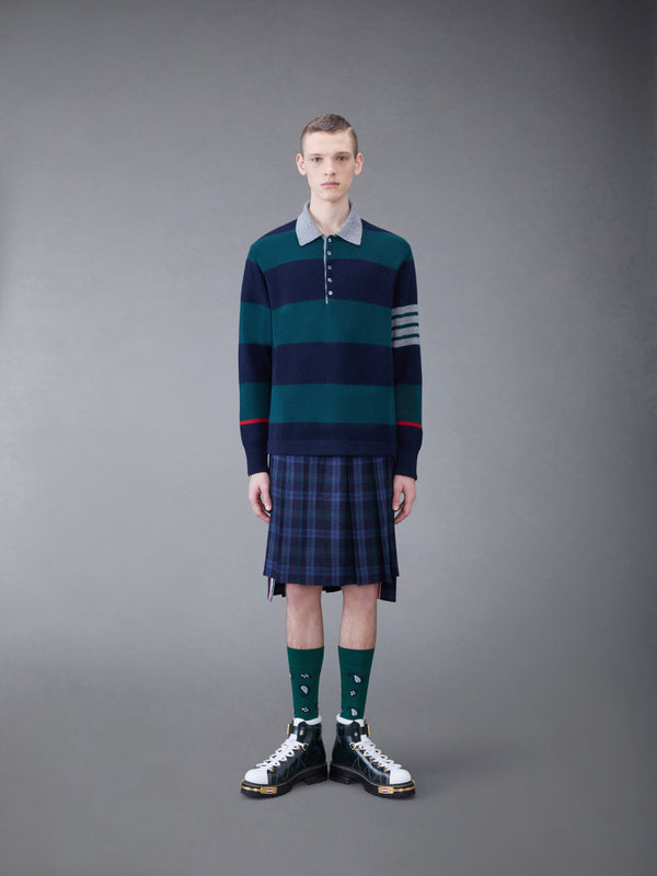 Rugby Stripe Merino 4-Bar Long Sleeve Polo - image 3