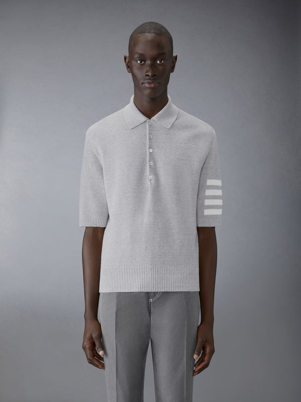 LINEN COTTON 4-BAR RELAXED FIT POLO - image 1