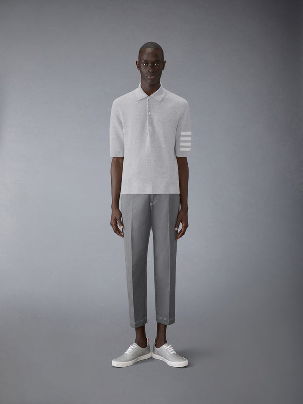 LINEN COTTON 4-BAR RELAXED FIT POLO - image 3