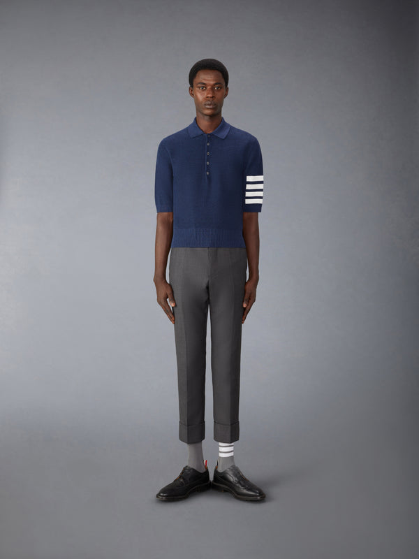 LINEN COTTON 4-BAR RELAXED FIT POLO - image 3