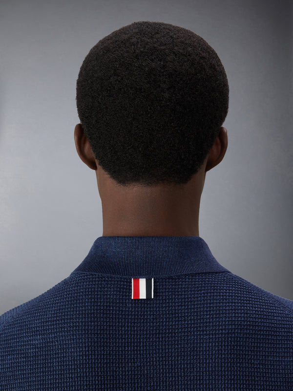 LINEN COTTON 4-BAR RELAXED FIT POLO - image 5