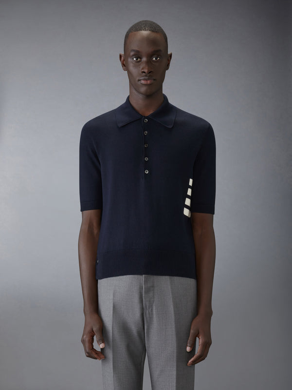 COTTON 4-BAR RELAXED FIT POLO - image 1