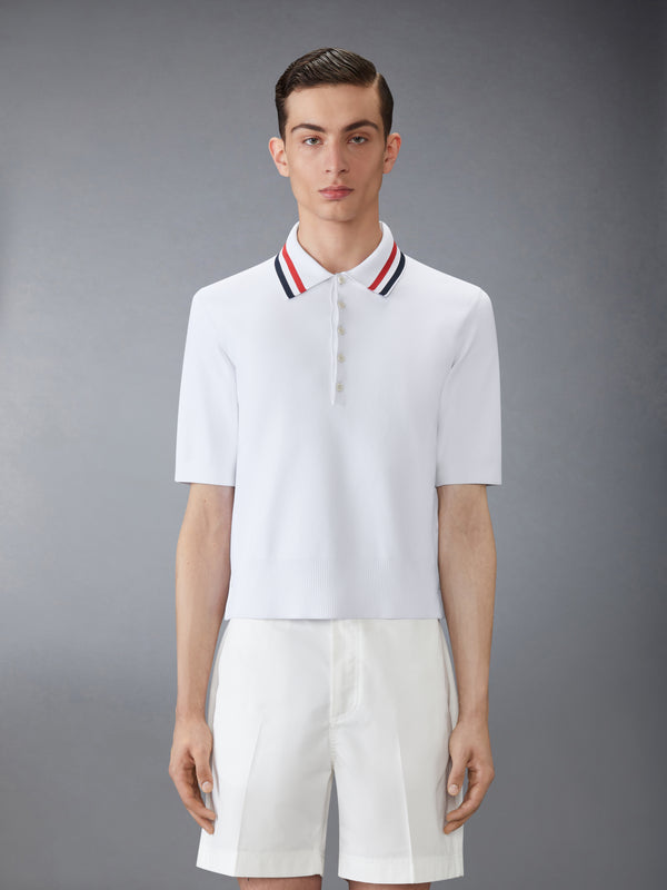 STRETCH VISCOSE TENNIS POLO - image 1