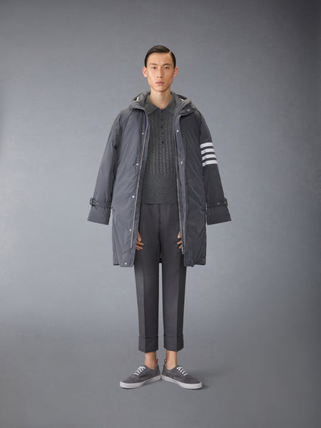 CASHMERE 4-BAR POLO MED GREY