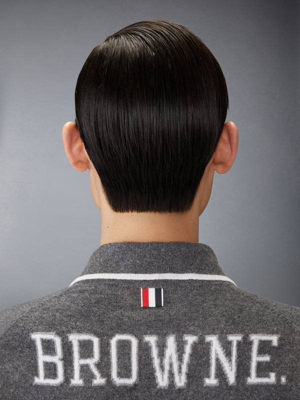 BROWNE 65 ジャージー インターシャ カシミヤ 長袖ポロシャツ - image 5