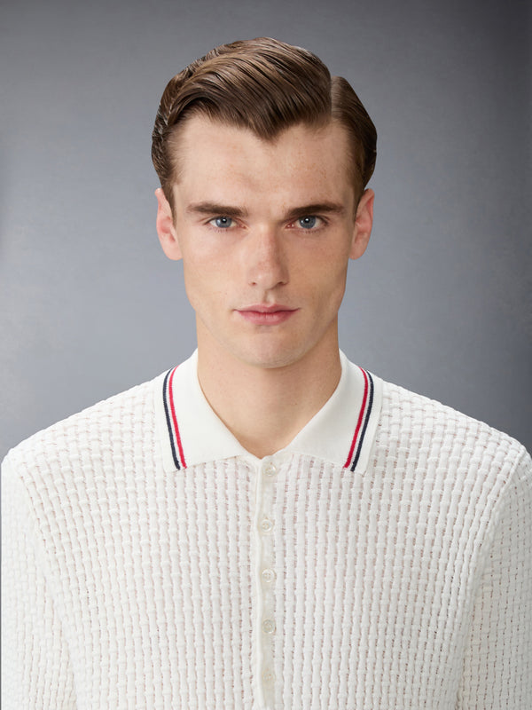 FLOAT RIPPLE STITCH RWB STRIPE POLO - image 5