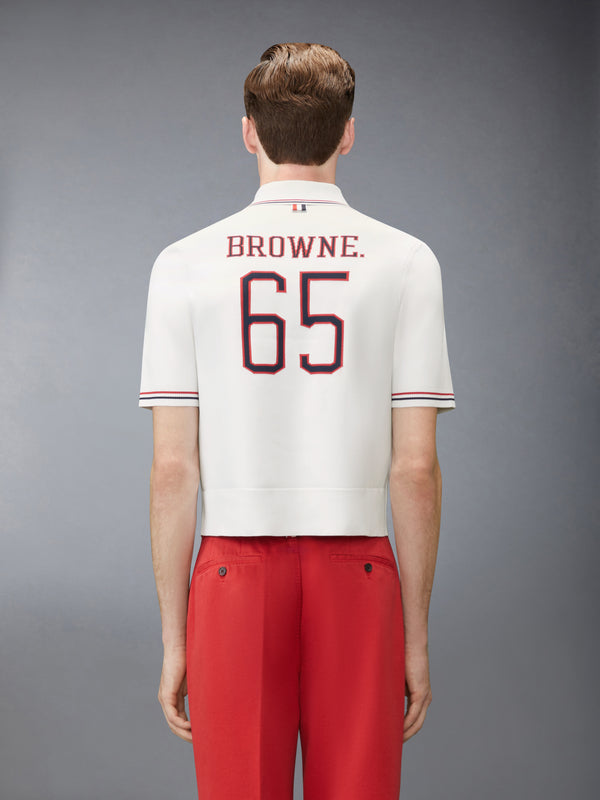 BROWNE 65 INTARSIA ZIP POLO - image 2