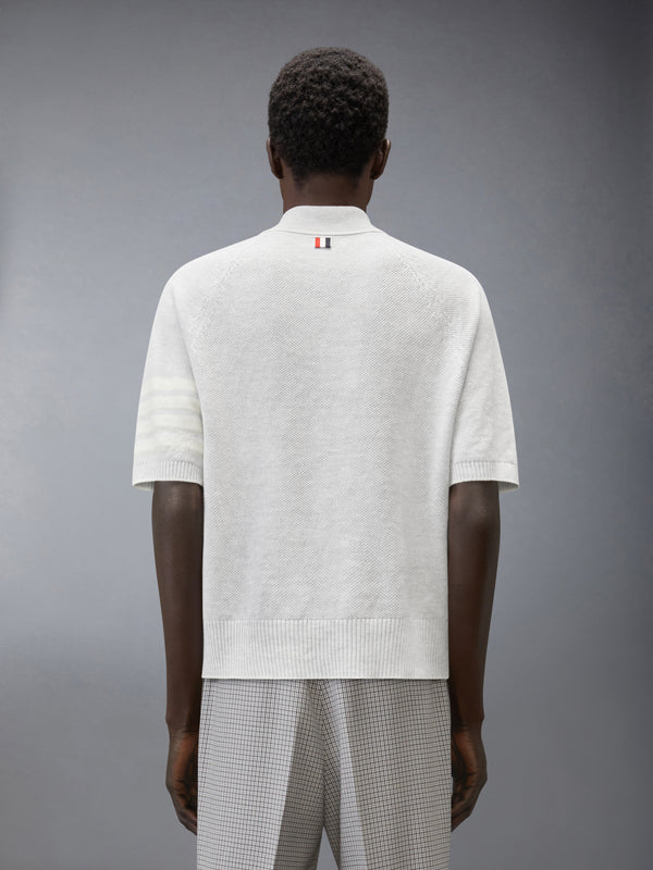 LINEN COTTON 4-BAR RELAXED FIT POLO - image 2