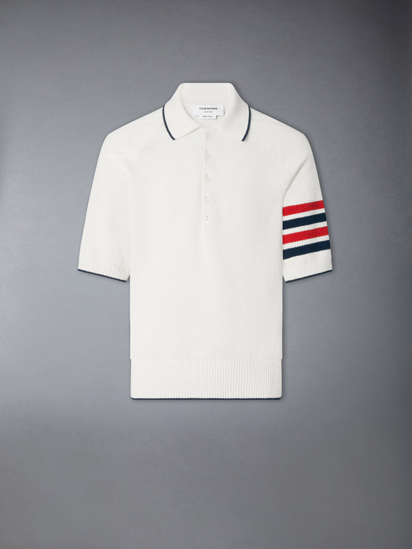 LINEN COTTON 4-BAR RELAXED FIT POLO - featured image