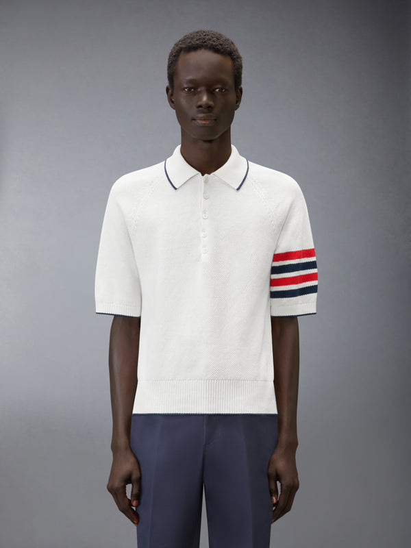 LINEN COTTON 4-BAR RELAXED FIT POLO - image 1