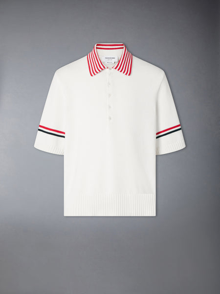 RWB ARMBAND SAILBOAT RUGBY POLO WHITE