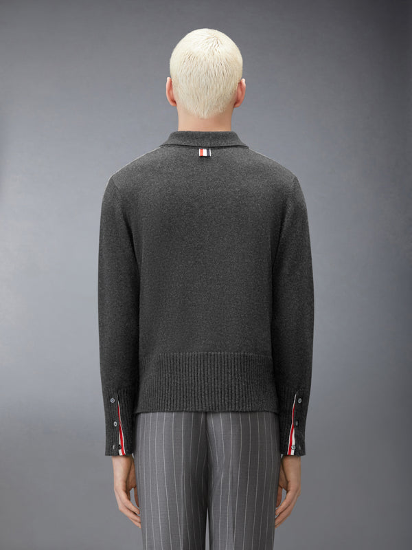 BABY CABLE STITCH 4-BAR LONG SLEEVE POLO - image 2