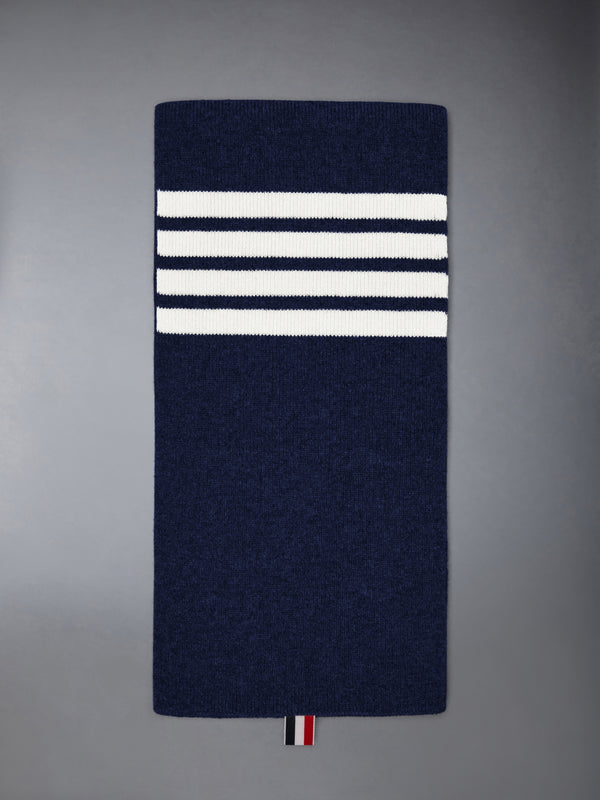 CASHMERE RIB 4-BAR SCARF - featured image