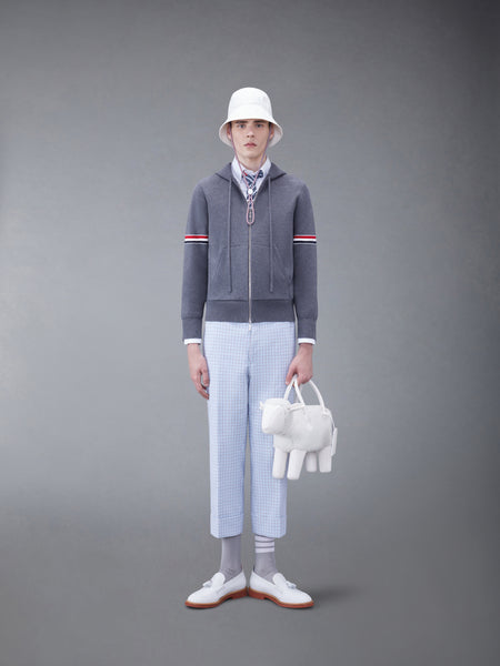 MILANO STITCH RWB ARMBAND HOODIE MED GREY