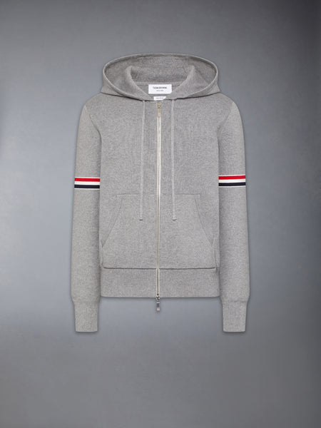 MILANO STITCH RWB ARMBAND HOODIE LT GREY