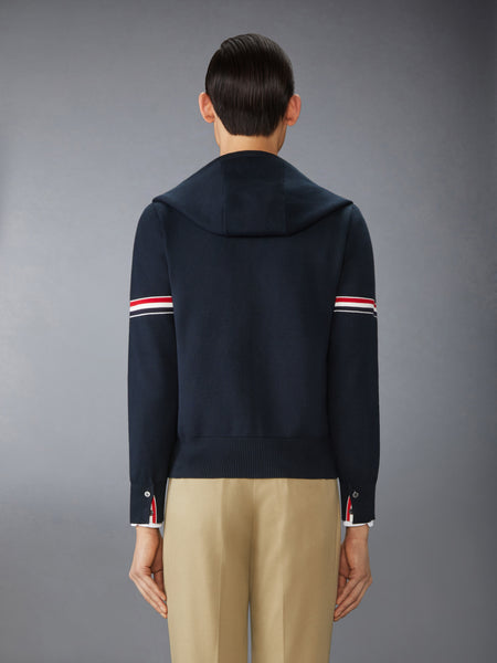 MILANO STITCH RWB ARMBAND HOODIE NAVY