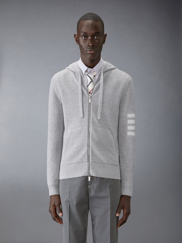 LINEN COTTON 4-BAR RELAXED FIT HOODIE - image 1