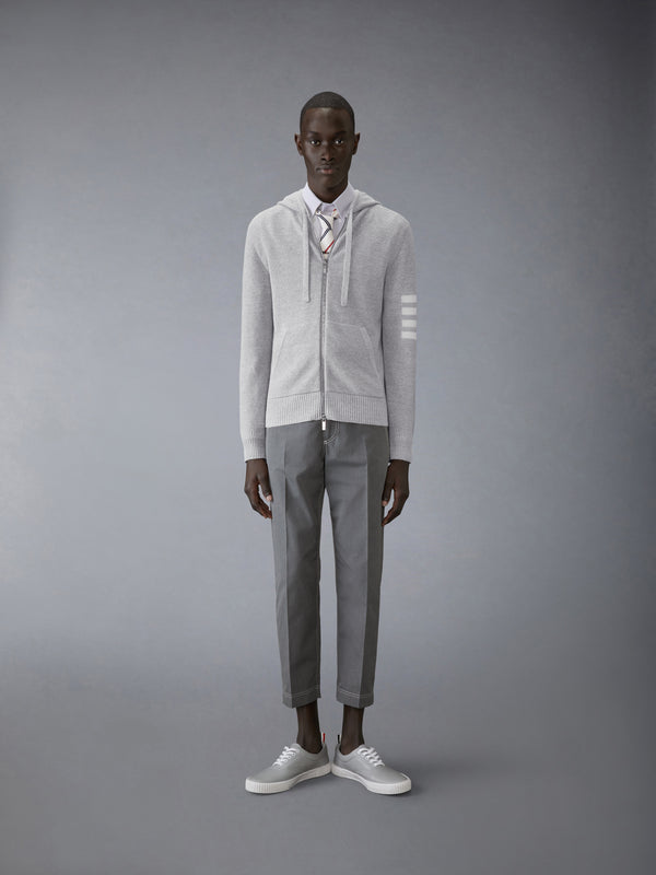 LINEN COTTON 4-BAR RELAXED FIT HOODIE - image 4