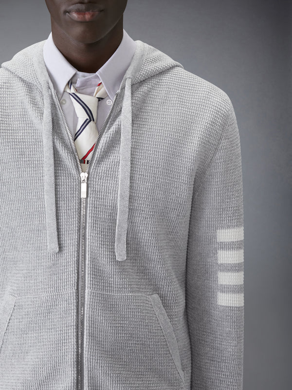 LINEN COTTON 4-BAR RELAXED FIT HOODIE - image 5