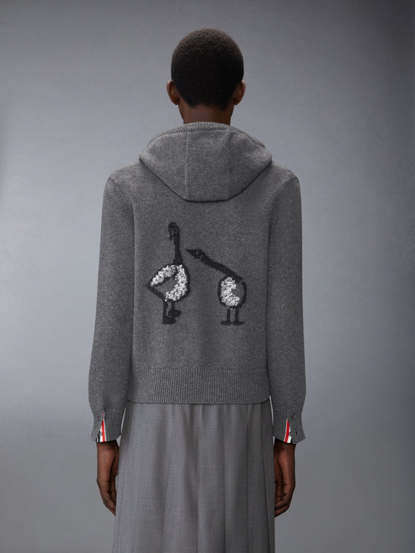 GEESE INTARSIA MERINO WOOL HOODIE - image 2